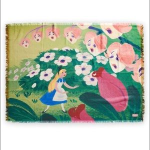 Alice in Wonderland 70th anniversary throw blanket